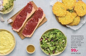 Weekendmenu fra slagteren
