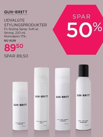 Udvalgte stylingsprodukter