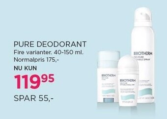 Salling Pure deodorant tilbud