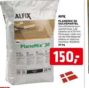 jem & fix ALFIX PLANEMIX 30 GULVSPARTEL tilbud