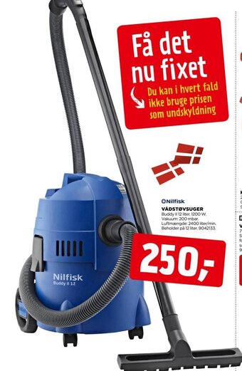 jem & fix Nilfisk VÅDSTØVSUGER tilbud