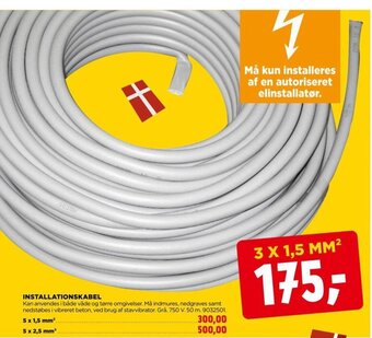 jem & fix INSTALLATIONSKABEL tilbud