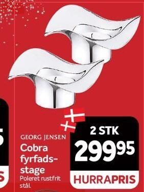 Din Isenkræmmer Georg jensen cobra fyrfadsstage tilbud