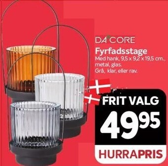 Din Isenkræmmer Dacore fyrfadsstage tilbud