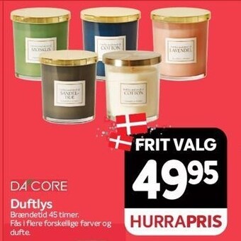 Din Isenkræmmer Dacore duftlys tilbud