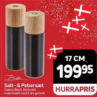 Din Isenkræmmer Bitz salt- & pebersæt tilbud