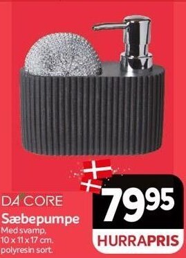 Din Isenkræmmer Dacore sæbepumpe tilbud