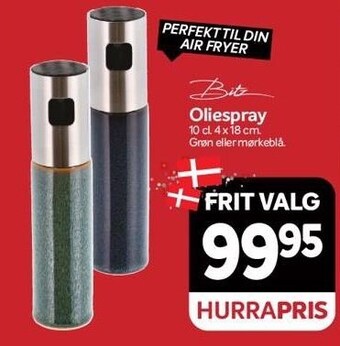 Din Isenkræmmer Bitz oliespray tilbud