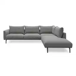 Ilva Hallsberg højrevendt sofa med pufafslutning tilbud