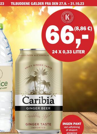 Købmandsgården Caribia ginger tilbud