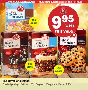 Ruf revet chokolade