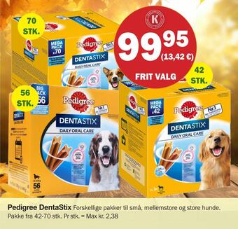 Købmandsgården Pedigree dentastix tilbud