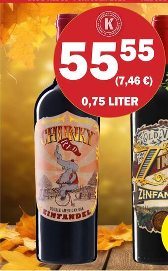 Købmandsgården Chunky red zinfandel tilbud