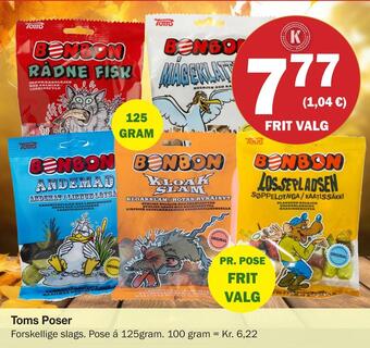 Købmandsgården Toms poser tilbud