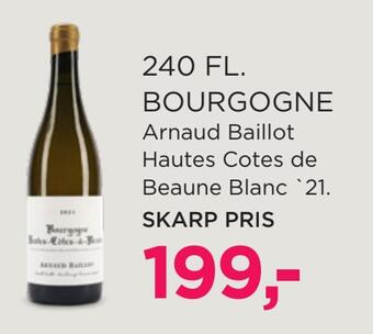 Salling Arnaud baillot hautes cotes de beaune blanc '21 tilbud