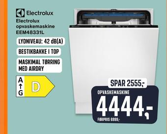 Skousen Electrolux opvaskemaskine eem48331l tilbud