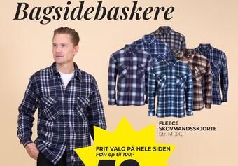 Dansk Outlet Fleece skovmandsskjorte tilbud