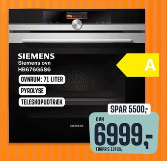 Skousen Siemens ovn hb676g5s6 tilbud