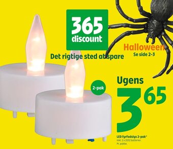 Coop 365 LED fyrfadslys 2-pak tilbud