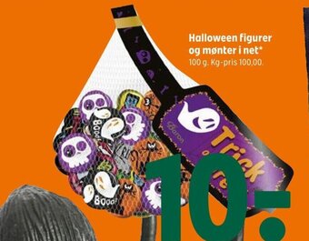 Halloween figurer og mønter i net