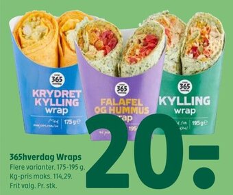 Coop 365 365hverdag Wraps tilbud