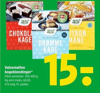 Coop 365 Valsemøllen kageblandinger tilbud