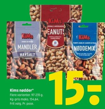 Coop 365 Kims nødder tilbud