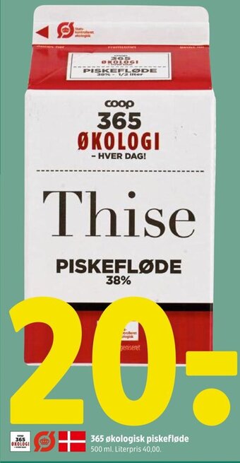 Coop 365 365 økologisk piskefløde tilbud