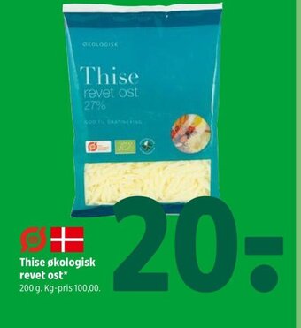 Coop 365 Thise økologisk revet ost tilbud