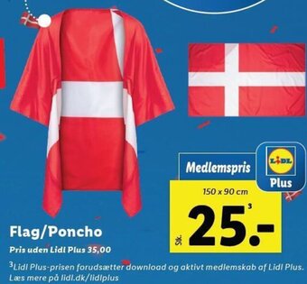Lidl Flag/Poncho tilbud