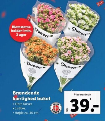 Brændende kærlighed buket