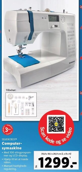 Lidl SILVERCRESTⓇ Computer-symaskine tilbud