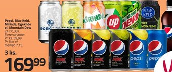 Fleggaard Pepsi, Blue Keld, Mirinda, Egekilde el. Mountain Dew tilbud