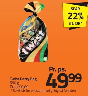 Fleggaard Twist Party Bag 550 g. tilbud
