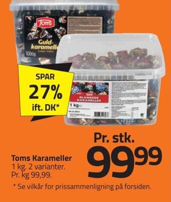 Fleggaard Toms Karameller tilbud