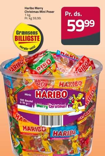 Fleggaard Haribo Merry Christmas Mini Poser tilbud