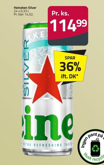 Fleggaard Heineken Silver tilbud