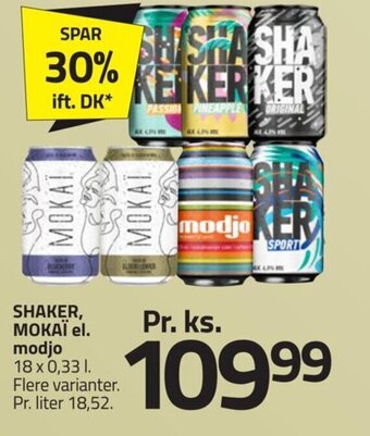 Fleggaard SHAKER, MOKAÏ el. modjo tilbud