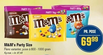 Otto Duborg M&m's party size tilbud