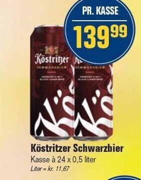 Otto Duborg Köstritzer schwarzbier tilbud
