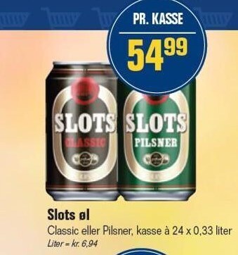 Otto Duborg Slots øl tilbud