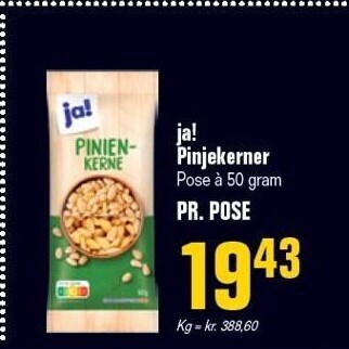 Otto Duborg Ja! pinjekerner tilbud