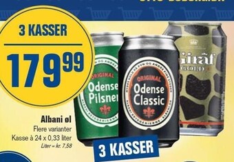 Otto Duborg Albani øl tilbud
