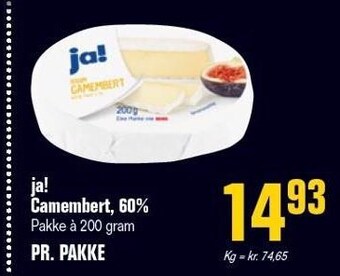 Otto Duborg Ja! camembert, 60% tilbud