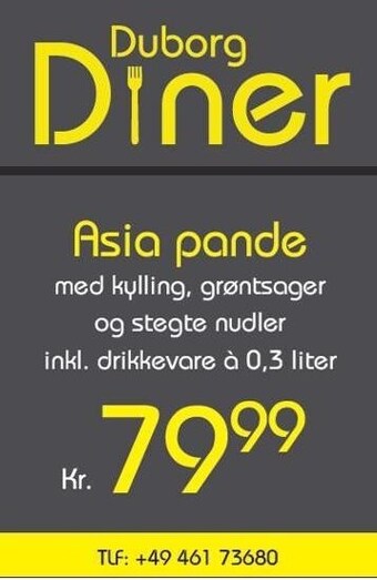 Otto Duborg Duborg diner asia pande tilbud