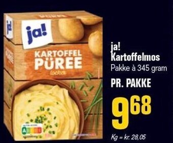 Otto Duborg Ja! kartoffelmos 345 g tilbud