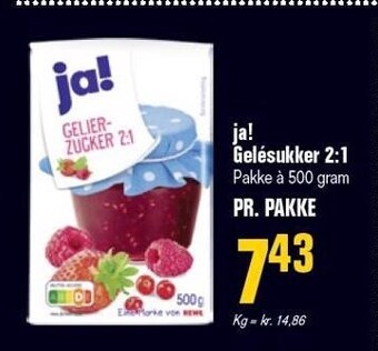 Ja! gelésukker 2:1