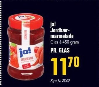 Otto Duborg Ja! jordbærmarmelade tilbud