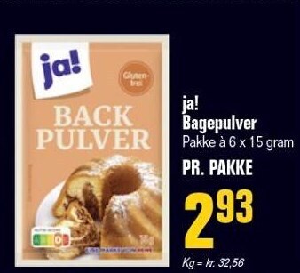 Otto Duborg Ja! bagepulver tilbud