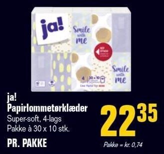 Ja! papirlommetørklæder